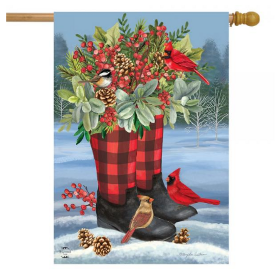 Winter Boots House Flag