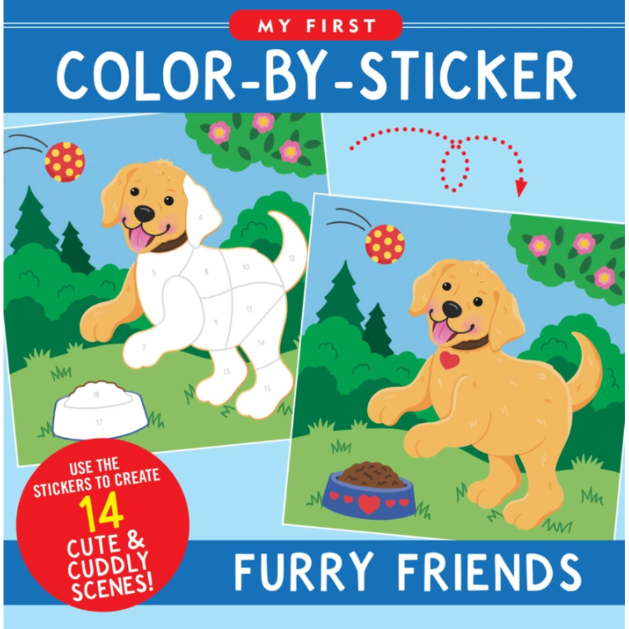 My First Color-By-Sticker Book - Furry Friends