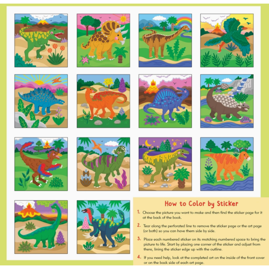 My First Color-By-Sticker Book - Dinosaurs