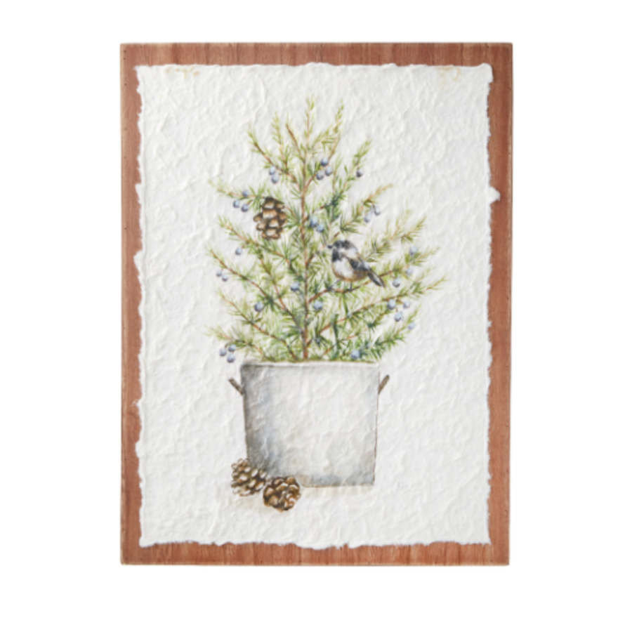 15.75" Potted Tree Wall Art