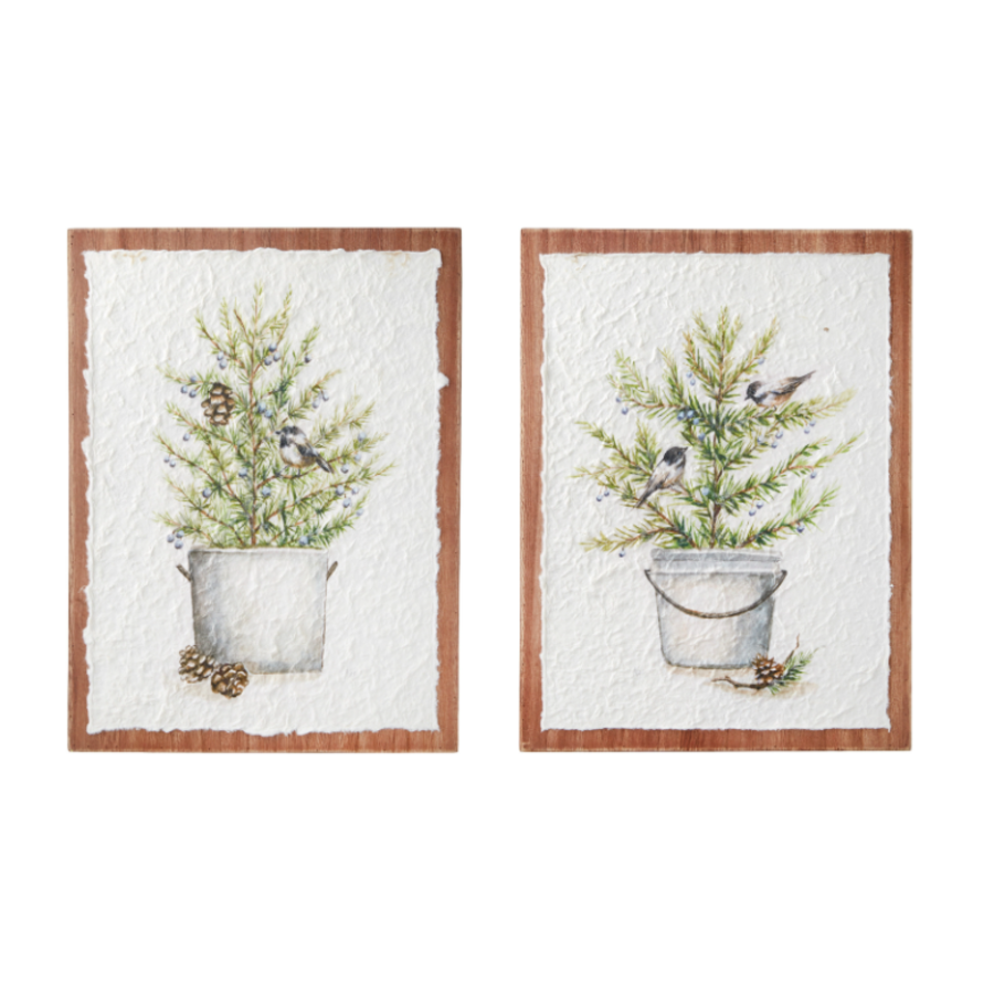 15.75" Potted Tree Wall Art