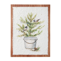 15.75" Potted Tree Wall Art