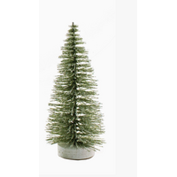 Green Bottle Brush Tree Iridescent Glitter