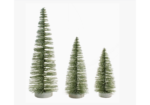  Silver Tree Home & Holiday Green Bottle Brush Tree Iridescent Glitter 