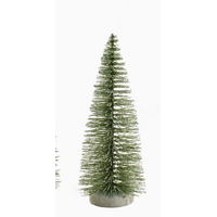 Green Bottle Brush Tree Iridescent Glitter
