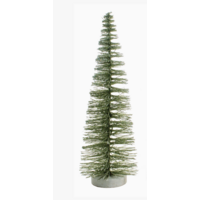 Green Bottle Brush Tree Iridescent Glitter