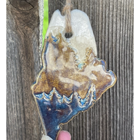 Rustic ME with Trees Ceramic Ornament