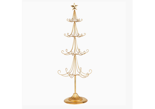  Silver Tree Home & Holiday Gold Foiled Metal Display Tree 