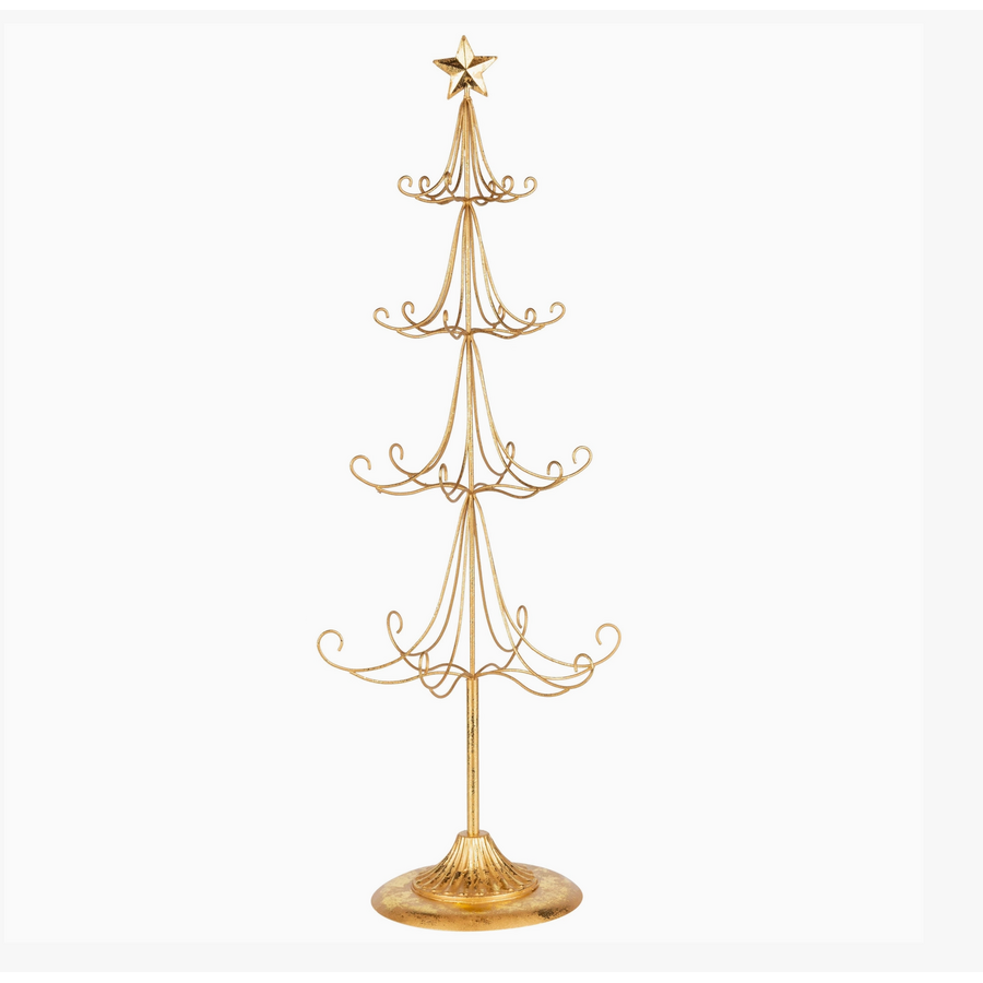 Gold Foiled Metal Display Tree