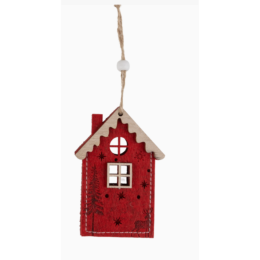 Felt House Ornament