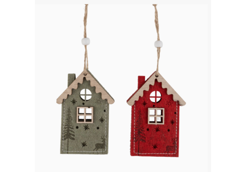  Silver Tree Home & Holiday Felt House Ornament 