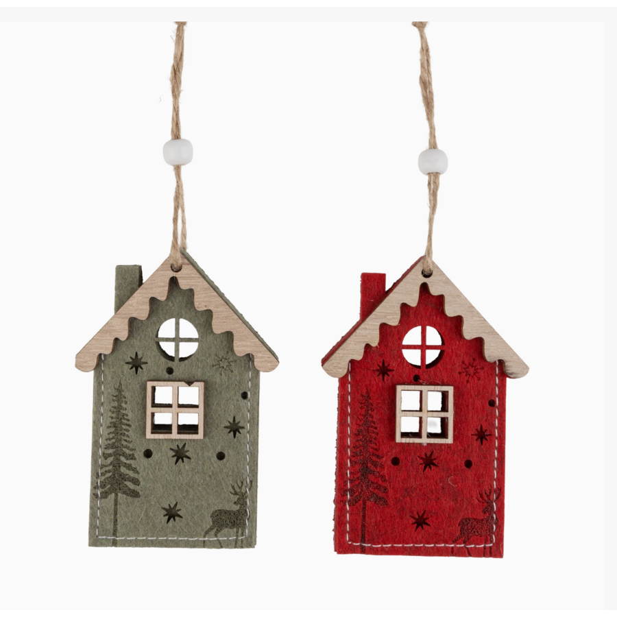 Felt House Ornament