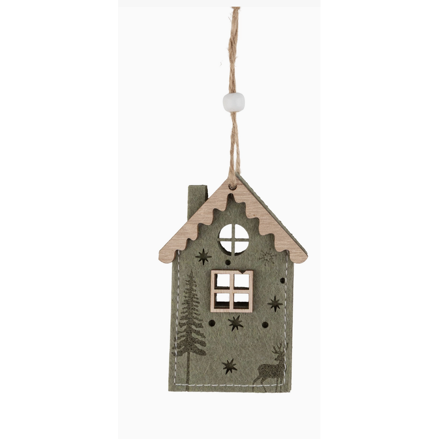 Felt House Ornament