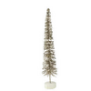 Silver Tree Home & Holiday Slim Twig Bottle Brush Tree Gold Glitter