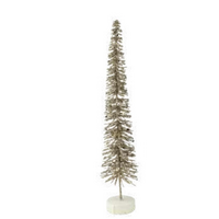 Slim Twig Bottle Brush Tree Gold Glitter