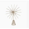 Silver Tree Home & Holiday Champagne Gold Glittered Starburst Tree Topper