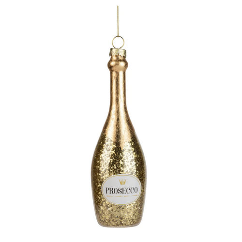  Silver Tree Home & Holiday Glass Gold Prosecco Ornament 