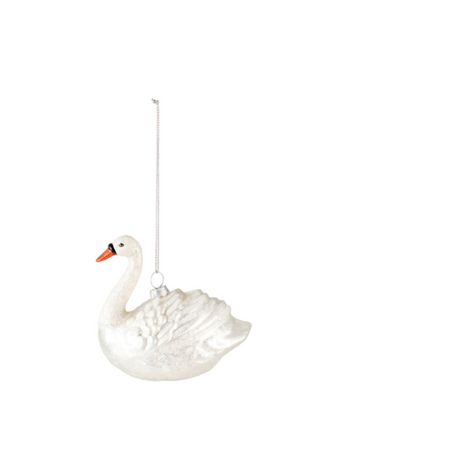  Creative Co-Op Acrylic Swan Ornament 