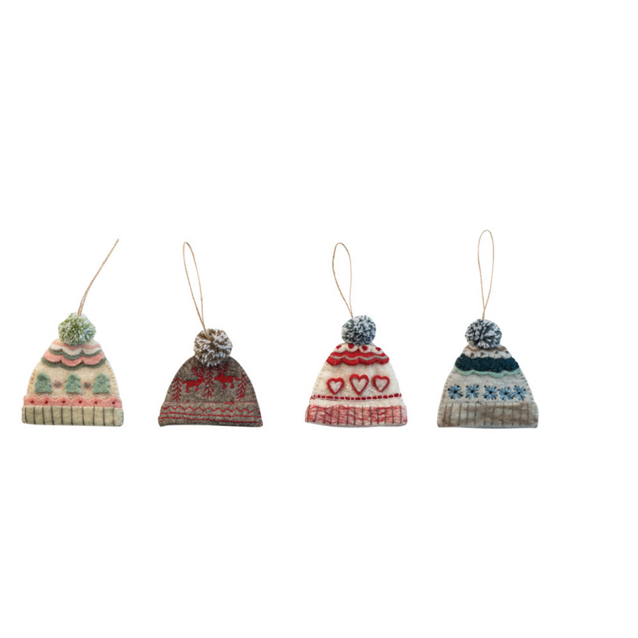 Handmade Wool Hat Ornament