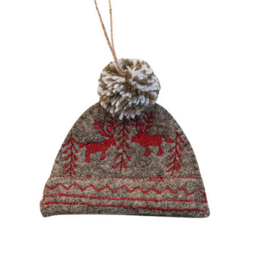 Handmade Wool Hat Ornament