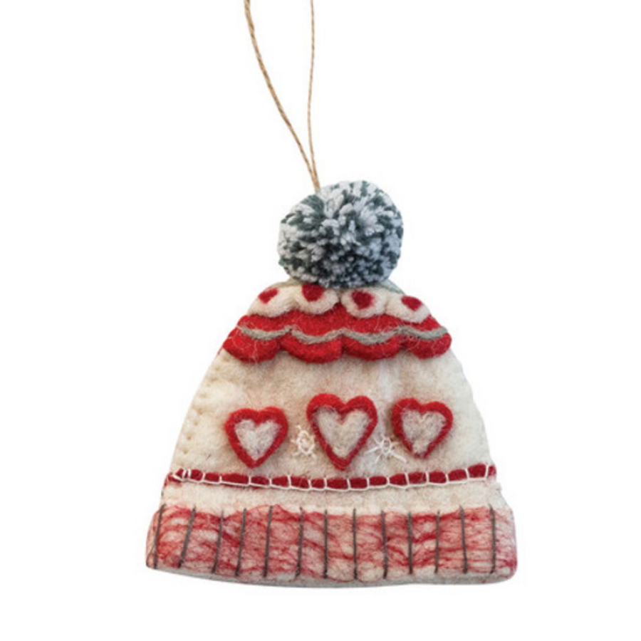 Handmade Wool Hat Ornament
