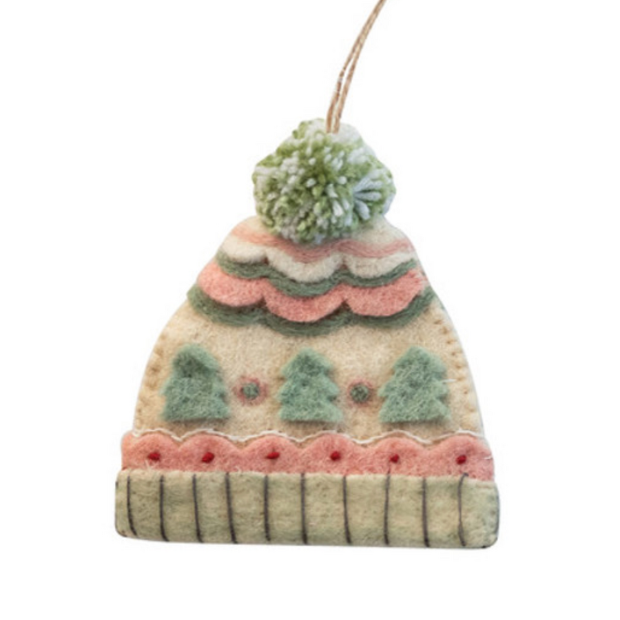 Handmade Wool Hat Ornament