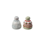 Creative Co-Op Stoneware Beanie Hats Salt & Pepper Shakers