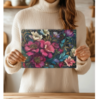 Natures Painting Tempered Glass Cutting Board & Serving Tray