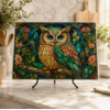 Fernville Creations Owl Woodland Tempered Glass Cutting Board & Serving Tray
