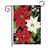 Festive Poinsettias Garden Flag