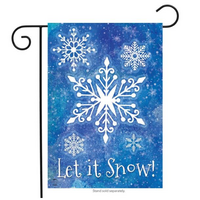 Snowflakes Garden Flag