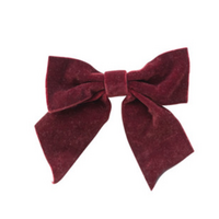 Velvet Clip-On Bow