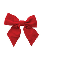 Velvet Clip-On Bow
