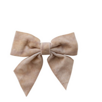 Velvet Clip-On Bow