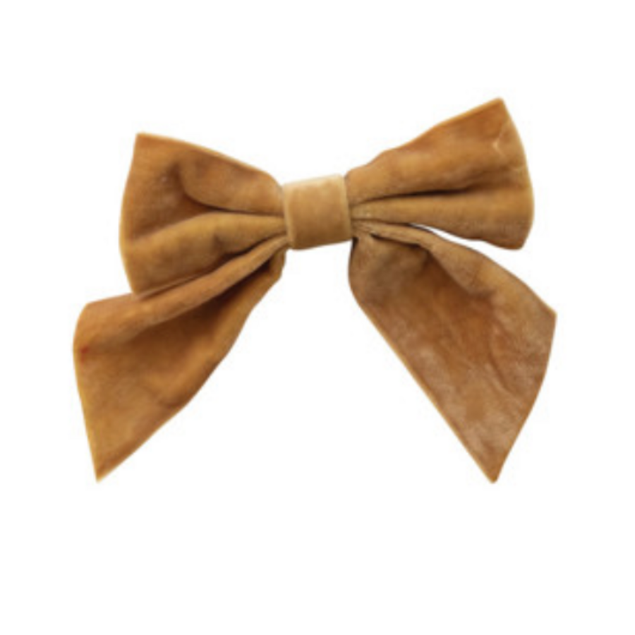 Velvet Clip-On Bow
