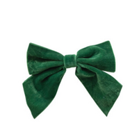 Velvet Clip-On Bow