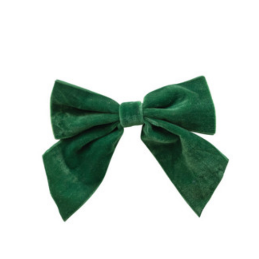 Velvet Clip-On Bow