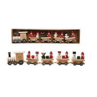 Wood Train with Holiday Passengers Boxed Set