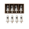 Creative Co-Op Taper Candles with Ghost Boxed Set of 4