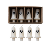 Taper Candles with Ghost Boxed Set of 4