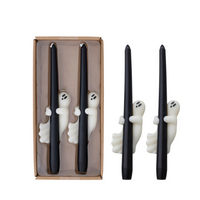 Taper Candles with  Ghost Boxed Set of 2