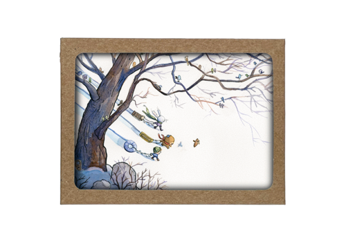  Artists to Watch Winter Sledding Boxed Cards 