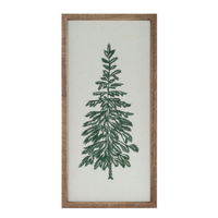 18"H Framed Trees Embroidery