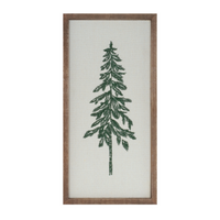 18"H Framed Trees Embroidery