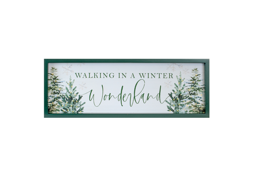  Melrose International, LLC Walking in a Winter Wonderland Sign 25" L 