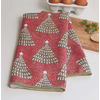 Rockflowerpaper Filigree Trees Tea Towel