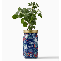 Holiday Herb Garden Jar Peace & Love