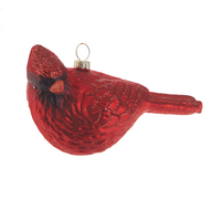 5.25" Glass Cardinal Ornament