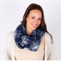 Infinity Plaid Woven Scarf