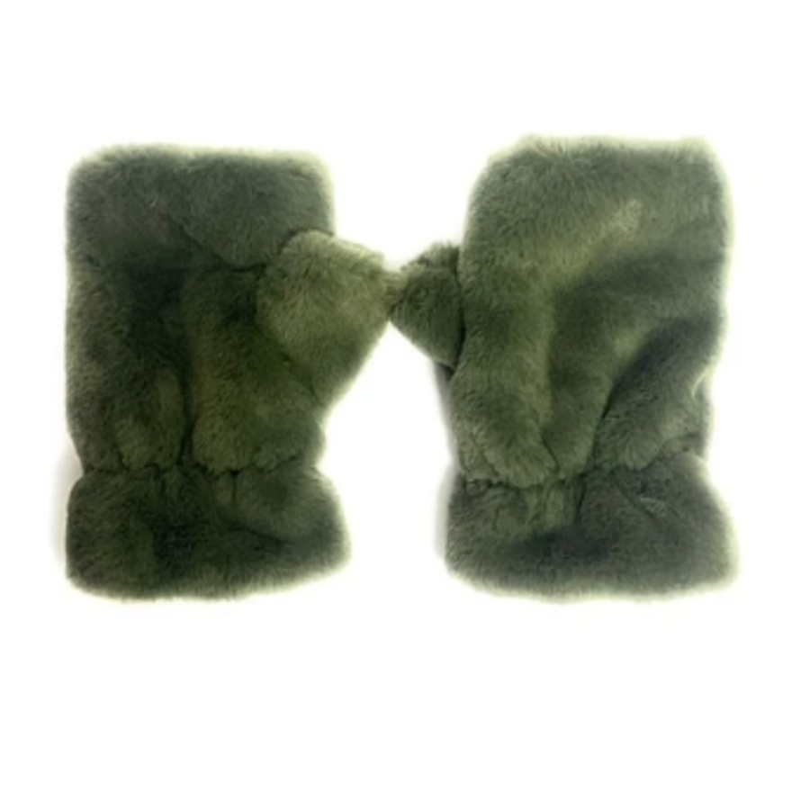 Faux Fur Fingerless Glove